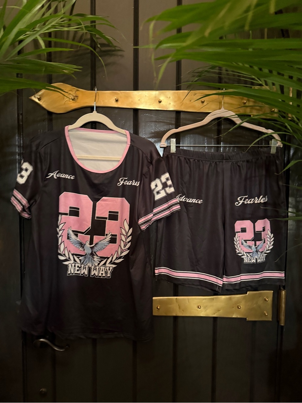 New Jordan LeBron #23 Basketball Set ‘New Way Fearless’ Jersey Top Shorts Set 1X